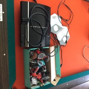 PS3 with Disney infinity characters and 26 games
